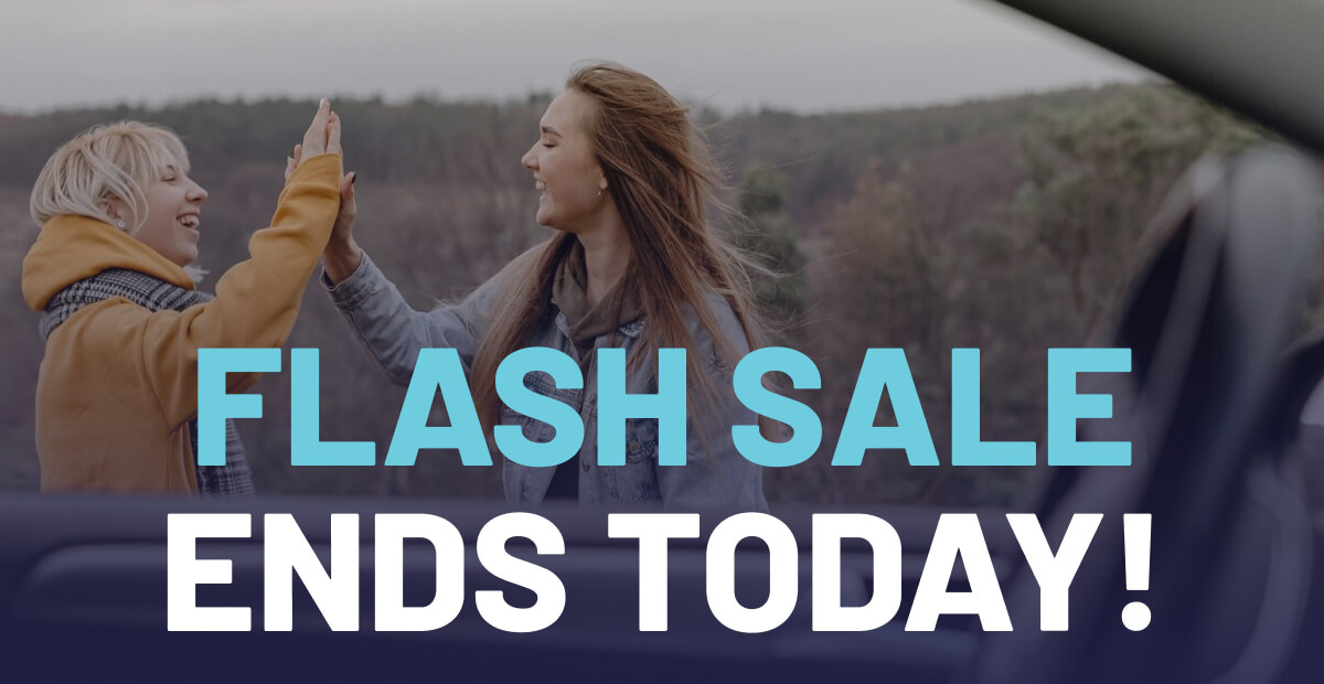 Flash sale ends today!