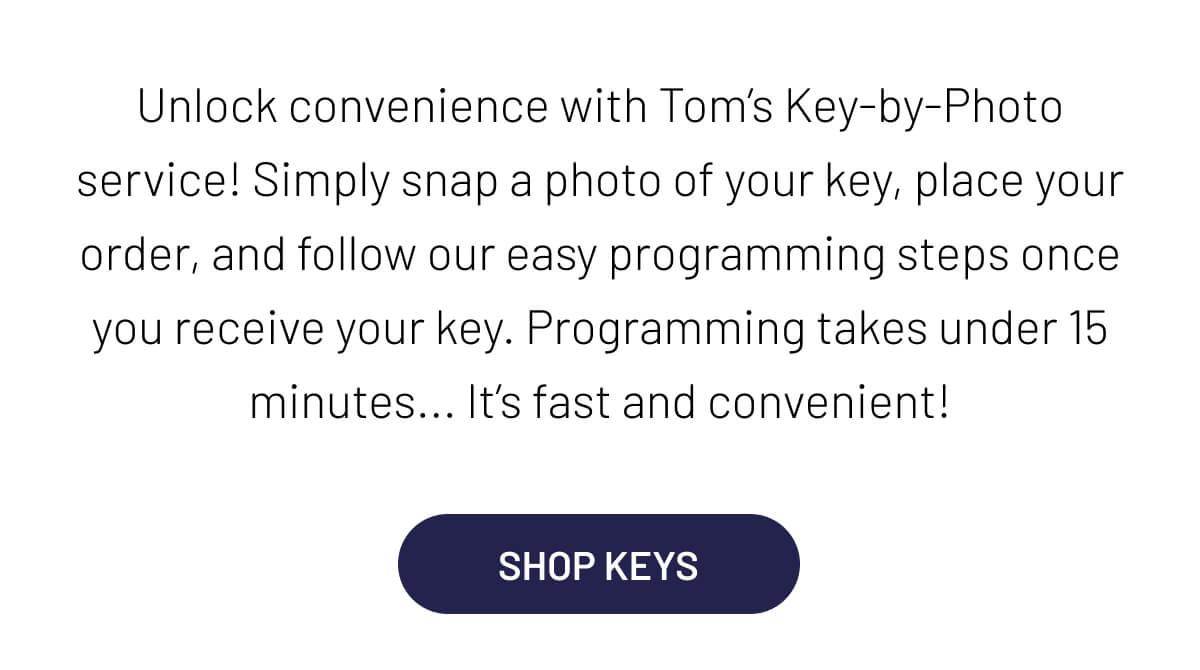 Say goodbye to the hassle of traditional key duplication. With our Key-by-Photo service, snap a photo of your key, send it to us, and we'll handle the rest. No more trips to the locksmith or waiting in line. It’s convenient, quick, and accurate.