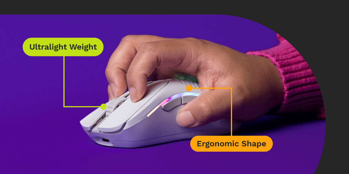 Ultralight Weight & Ergonomic Shape