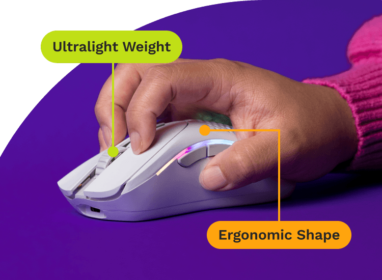 Ultralight Weight & Ergonomic Shape