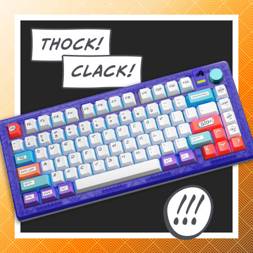 GPBT Comic Boom Keycaps